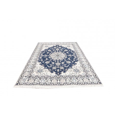 Tappeto Nain Kashmar Persia blu 168x233
