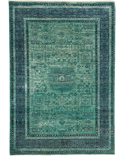 Tappeto Mamlouk Pakistan azzurro verde 129x188