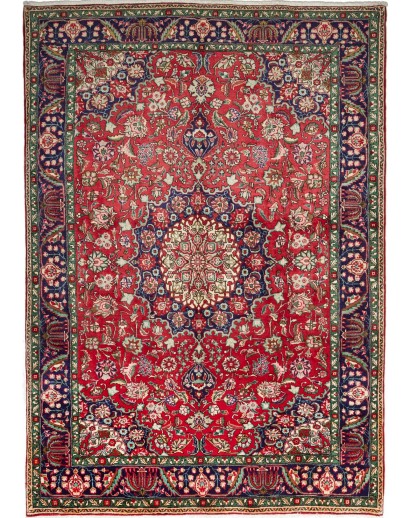 Tappeto Tabriz Persia marrone beige 204x278