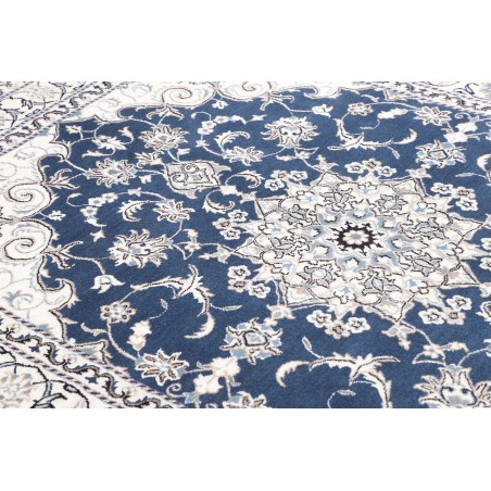 Tappeto Nain Kashmar Persia blu 168x233