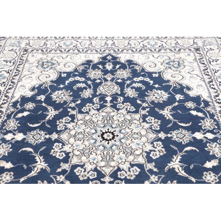 Tappeto Nain Kashmar Persia blu 168x233