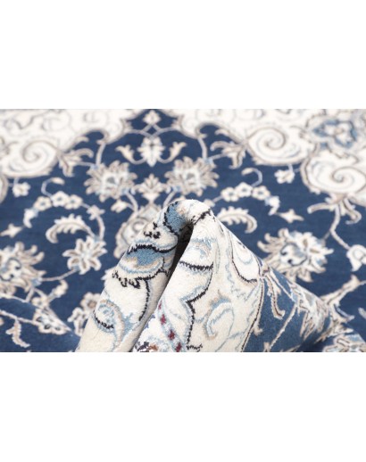 Tappeto Nain Kashmar Persia blu 168x233