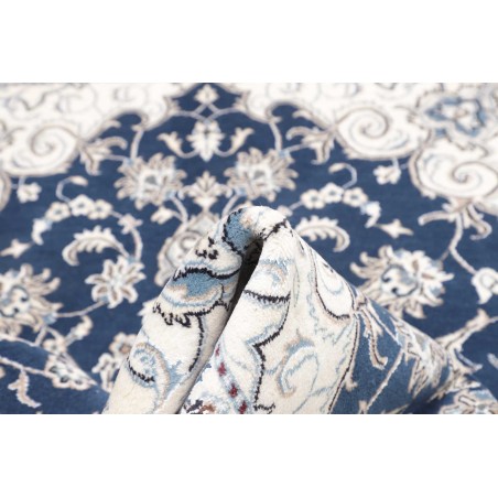 Tappeto Nain Kashmar Persia blu 168x233