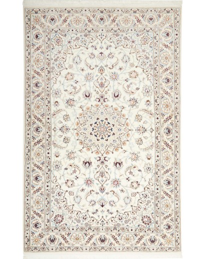 Tappeto Nain 9La Persia bianco azzurro 159x252