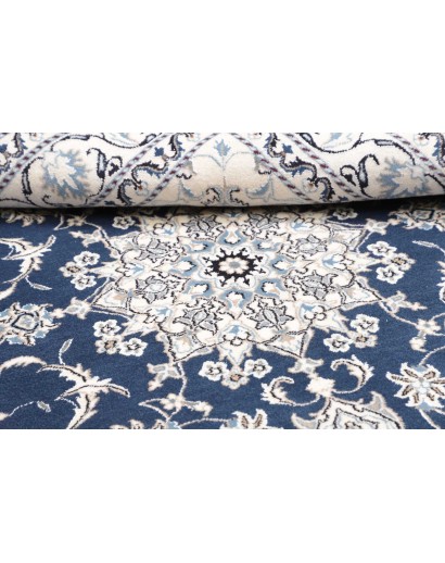 Tappeto Nain Kashmar Persia blu 168x233