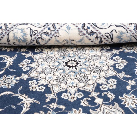 Tappeto Nain Kashmar Persia blu 168x233