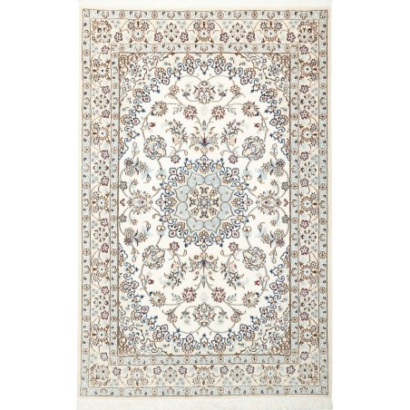 Tappeto Nain 9La Persia bianco azzurro 130x200