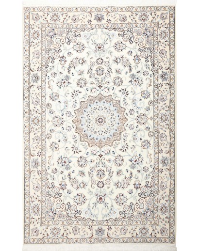 Tappeto Nain 9La Persia bianco azzurro 135x210