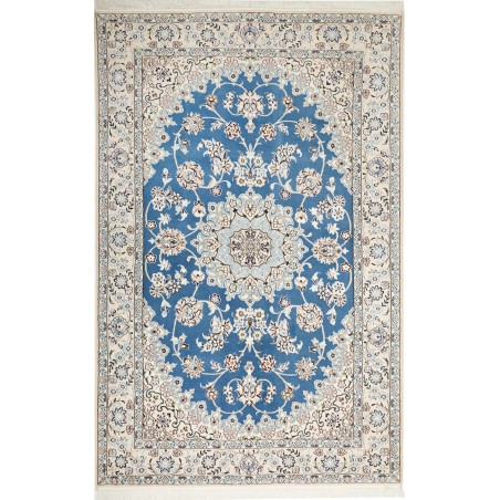 Tappeto Nain 9La Persia bianco blu 137x214