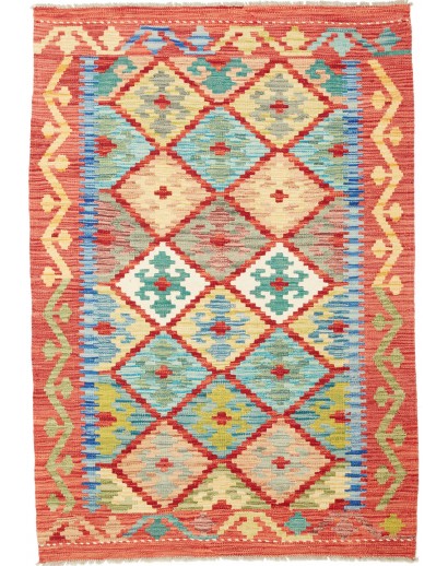 Tappeto Kilim Afghanistan marrone 102x146
