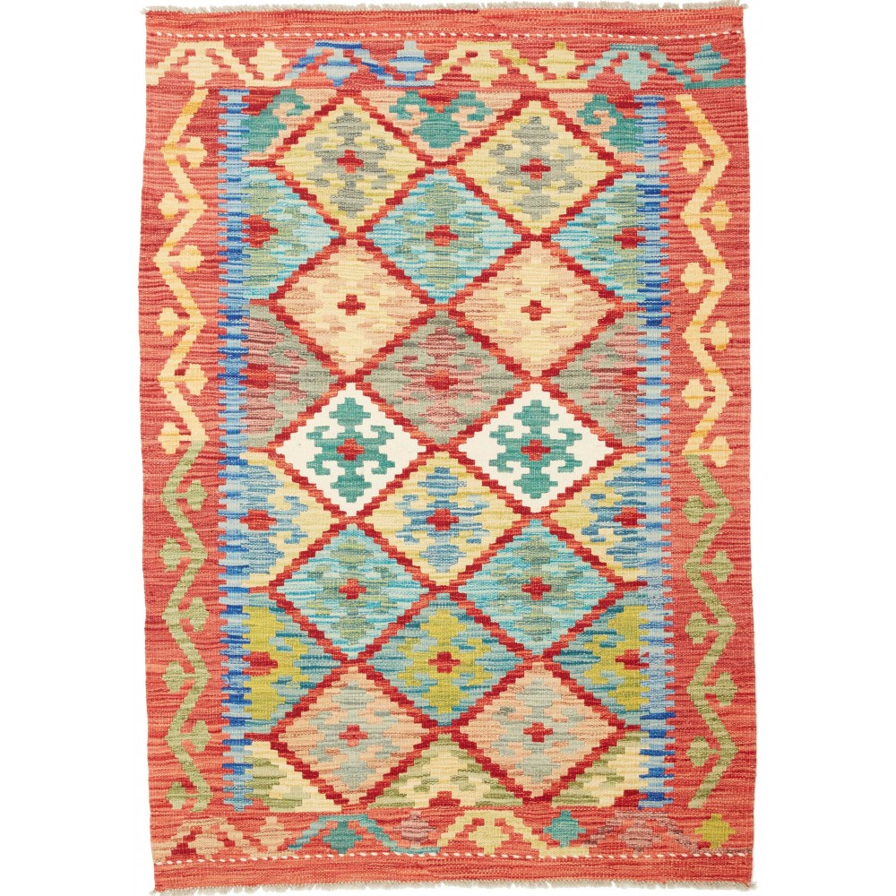 Tappeto Kilim Afghanistan marrone 102x146