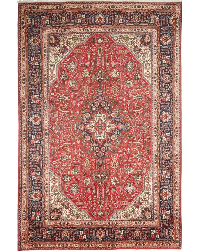 Tappeto Tabriz Persia marrone grigio 206x300