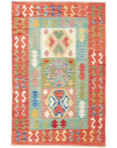 Tappeto Kilim Afghanistan marrone 99x148