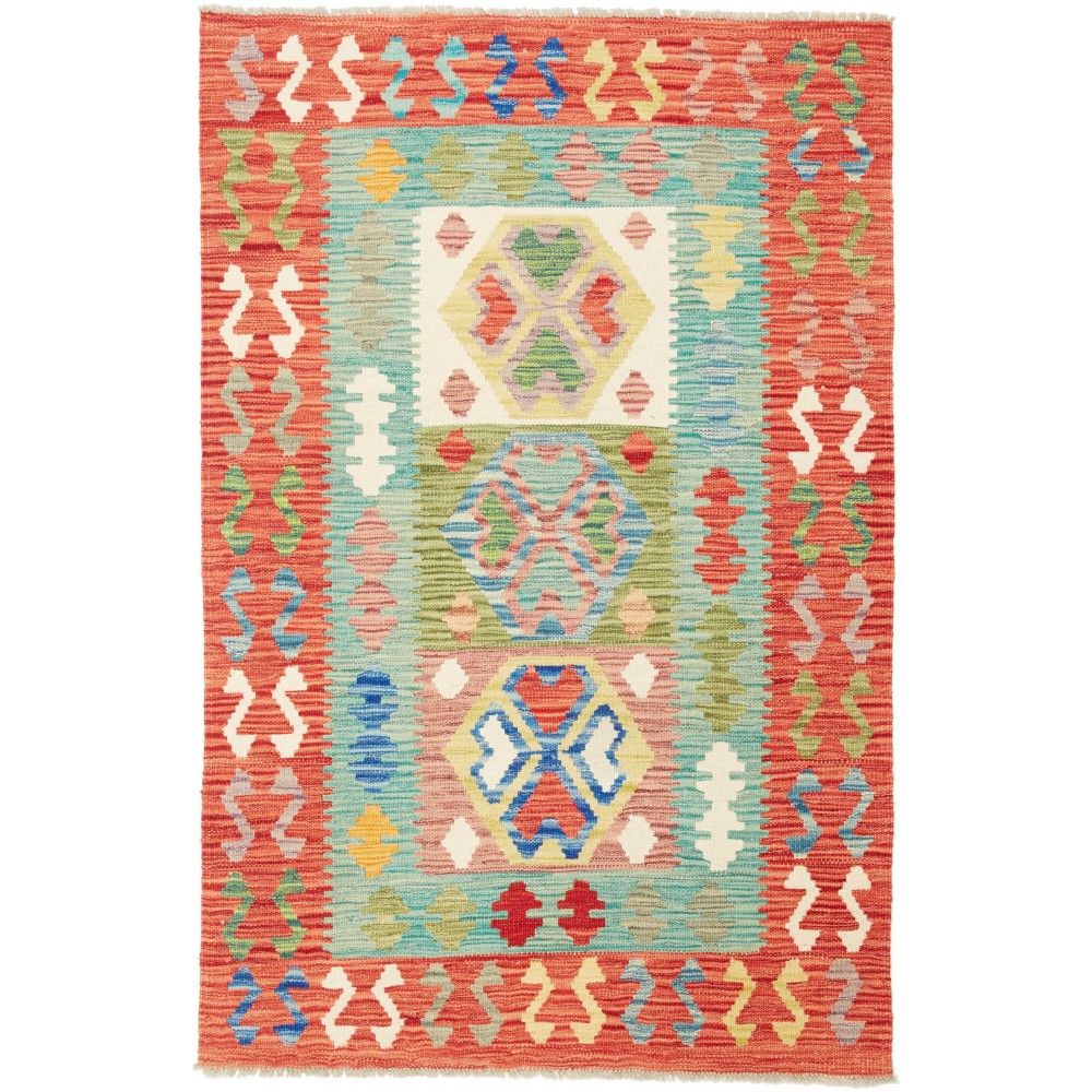 Tappeto Kilim Afghanistan marrone 99x148