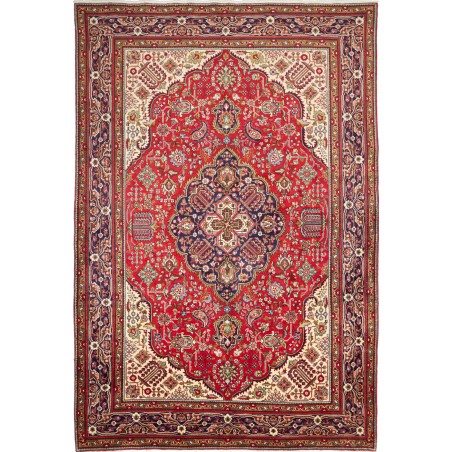 Tappeto Tabriz Persia marrone grigio 202x300