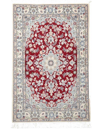Tappeto Nain 9La Persia bianco marrone 100x152