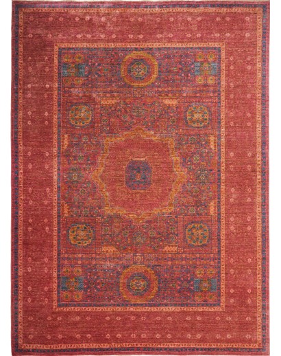 Tappeto Mamlouk Pakistan marrone azzurro 170x233