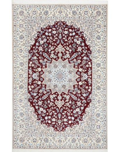 Tappeto Nain 6La Persia bianco grigio 155x235