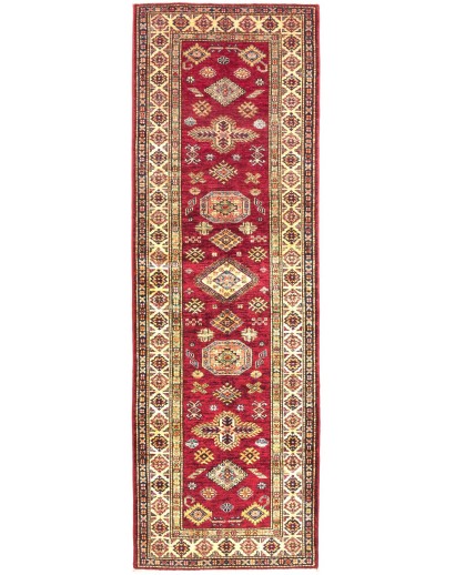 Tappeto Kazak Fine Pakistan marrone grigio 75x246