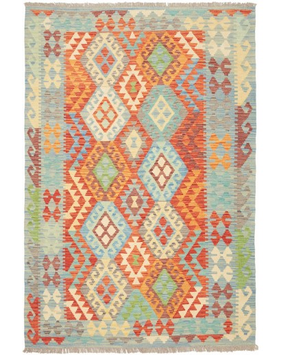 Tappeto Kilim Afghanistan marrone beige 151x205