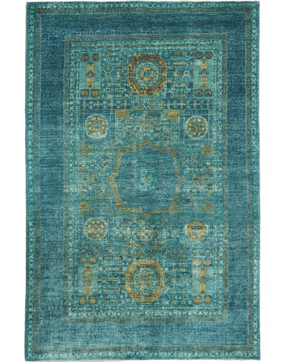 Tappeto Mamlouk Pakistan azzurro verde 120x186