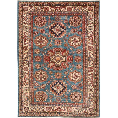 Tappeto Kazak Fine Pakistan azzurro giallo 166x238