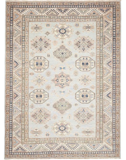 Tappeto Kazak Fine Pakistan bianco azzurro 178x238