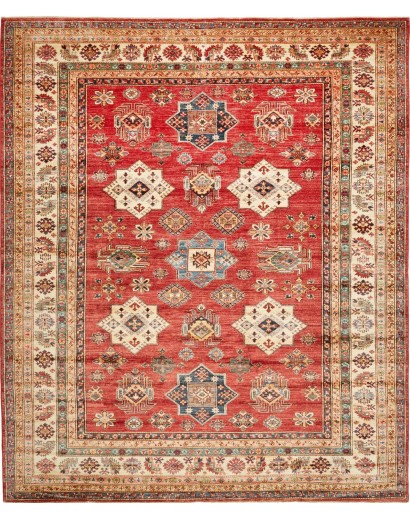 Tappeto Kazak Fine Pakistan rosso beige 260x312