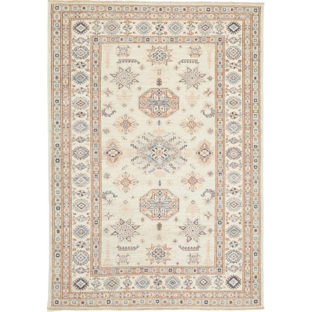 Tappeto Kazak Fine Pakistan bianco 124x178
