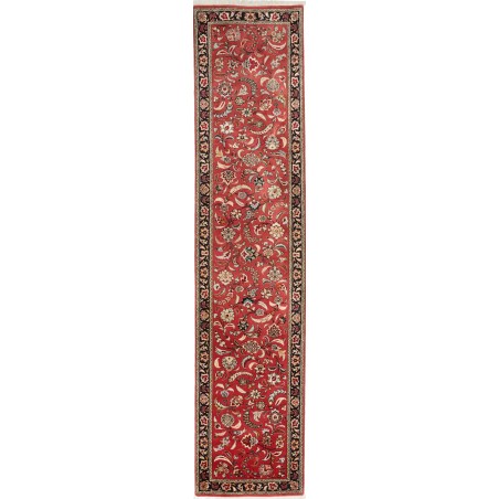Tappeto Ghom Persia marrone blu 68x312