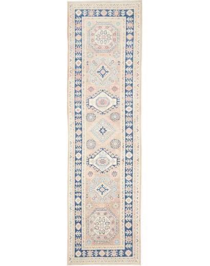 Tappeto Kazak Afghanistan bianco 84x293