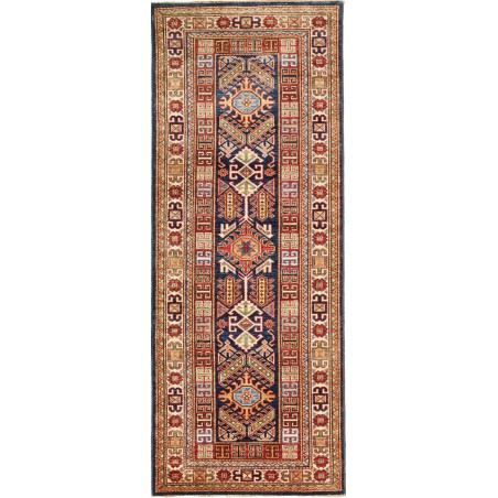 Tappeto Kazak Fine Pakistan marrone grigio 77x200