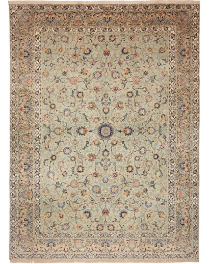 Kashan Persia marrone verde...