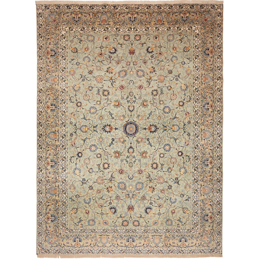 Tappeto Kashan Persia marrone verde 300x410