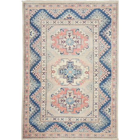 Tappeto Kazak Afghanistan beige grigio 96x141