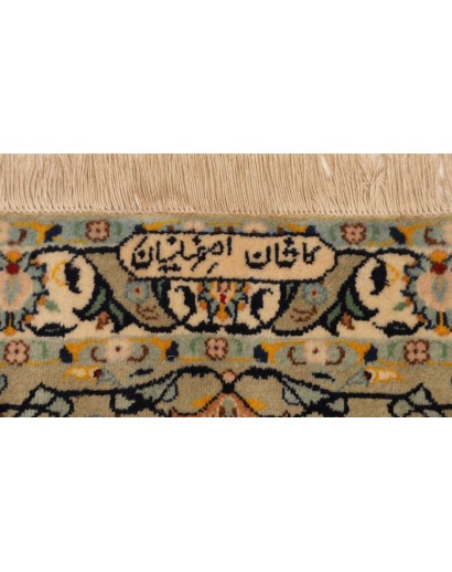 Tappeto Kashan Persia marrone verde 300x410