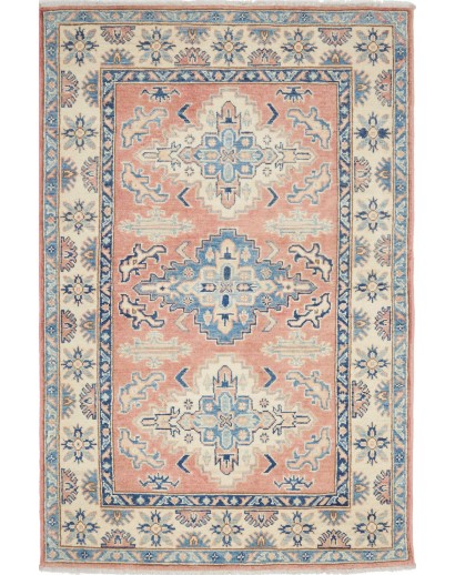 Tappeto Kazak Afghanistan beige grigio 101x155