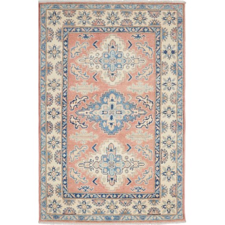 Tappeto Kazak Afghanistan beige grigio 101x155