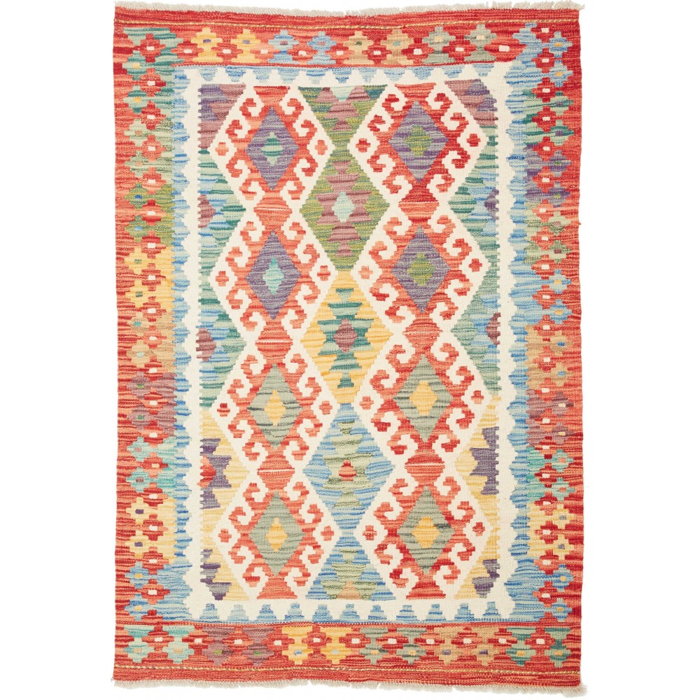 Tappeto Kilim Afghanistan marrone 106x152