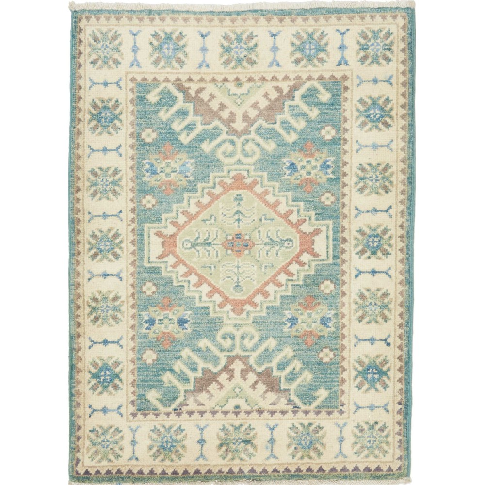 Tappeto Kazak Afghanistan beige bianco 61x90
