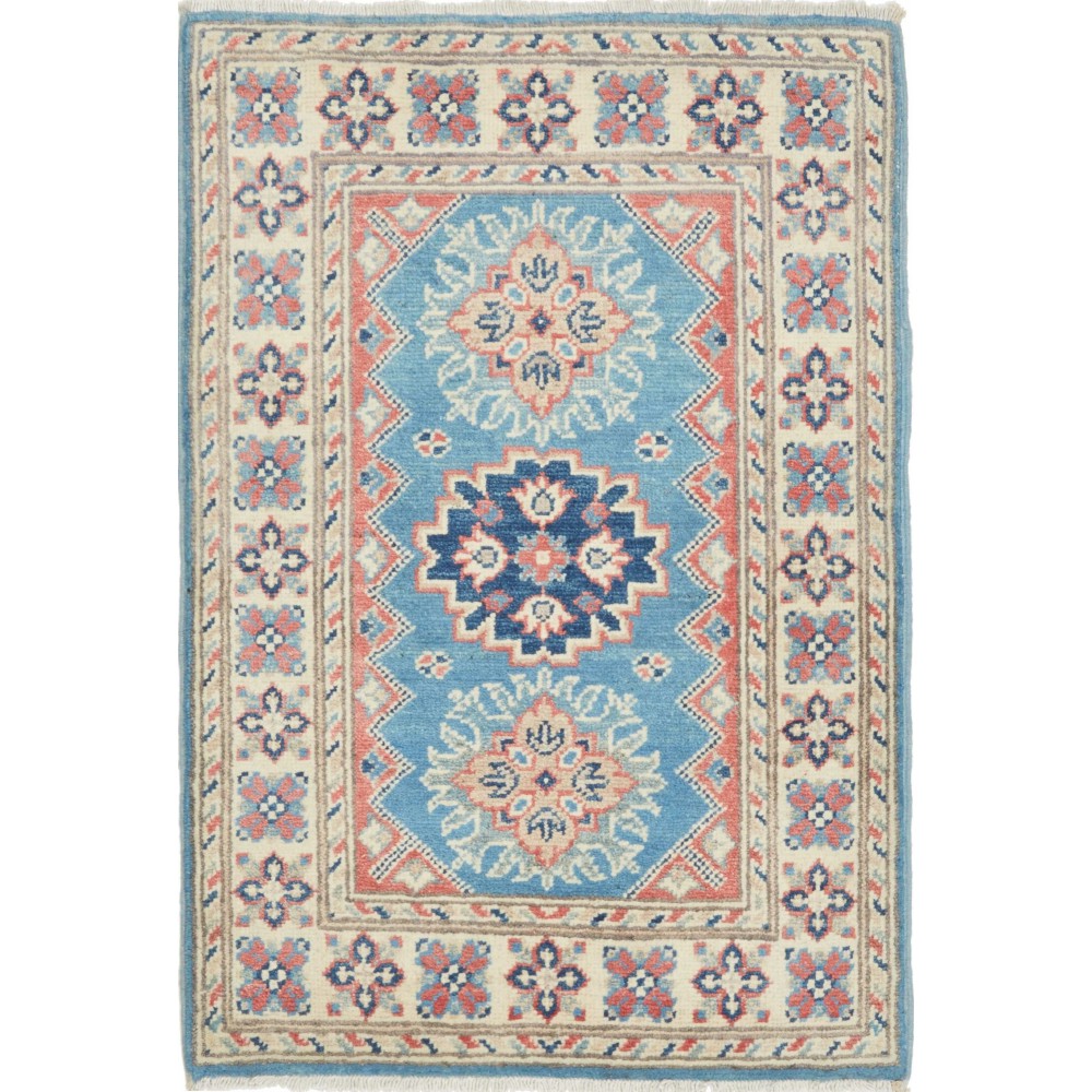 Tappeto Kazak Afghanistan beige grigio 62x90