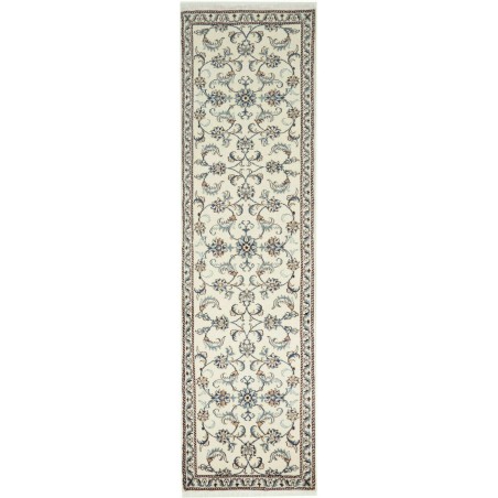 Tappeto Nain Kashmar Persia bianco 78x290