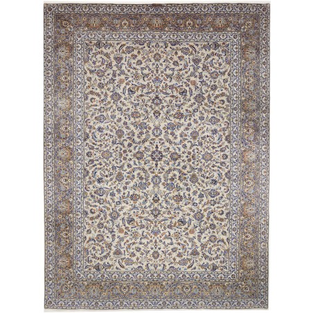 Tappeto Kashan Persia beige azzurro 294x398