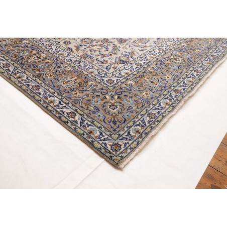 Tappeto Kashan Persia beige azzurro 294x398