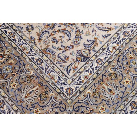 Tappeto Kashan Persia beige azzurro 294x398