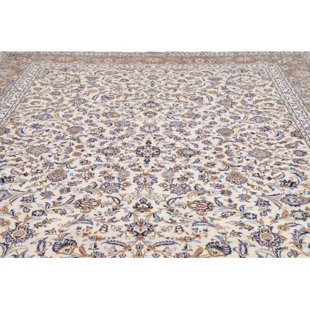 Tappeto Kashan Persia beige azzurro 294x398
