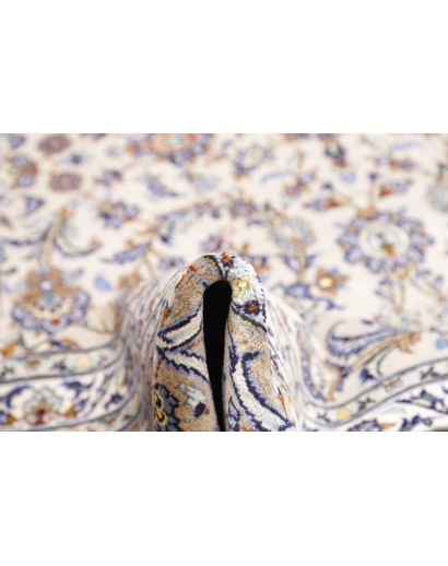 Tappeto Kashan Persia beige azzurro 294x398