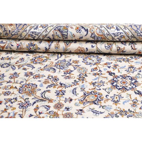 Tappeto Kashan Persia beige azzurro 294x398