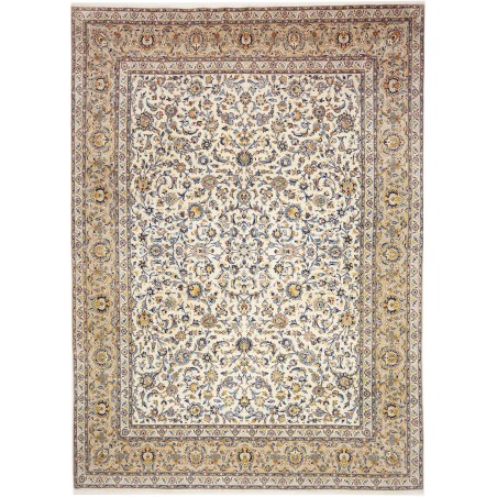 Tappeto Kashan Persia beige bianco 272x380