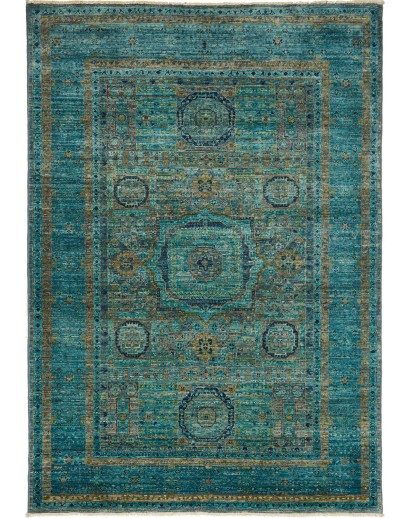 Tappeto Mamlouk Pakistan azzurro grigio 123x179